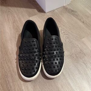 Valentino Black Studded Men's Loafers